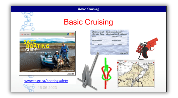 Title page of the Basic Cruising Presntation